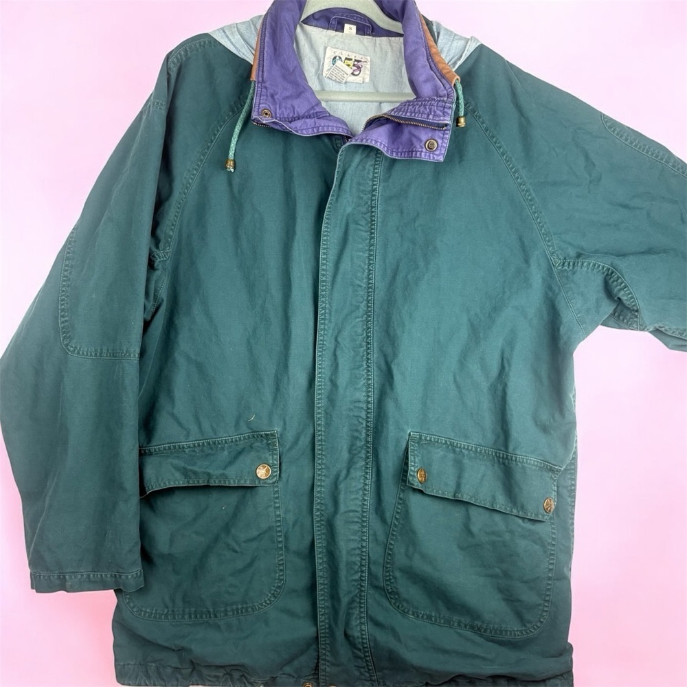 Vintage Class 955 Green and Blue Military Field / Bomber Jacket Small - Picture 3 of 14